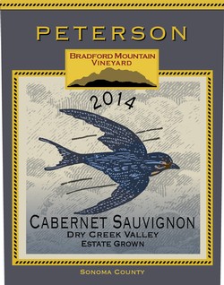Peterson Winery Dry Creek Valley Bradford Mountain Estate Vineyard Cabernet Sauvignon