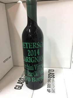 Peterson Winery Forchini Vineyard Dry Creek Valley Old Vines Carignan
