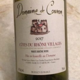Domaine de Couron Côtes du Rhône Villages Blanc